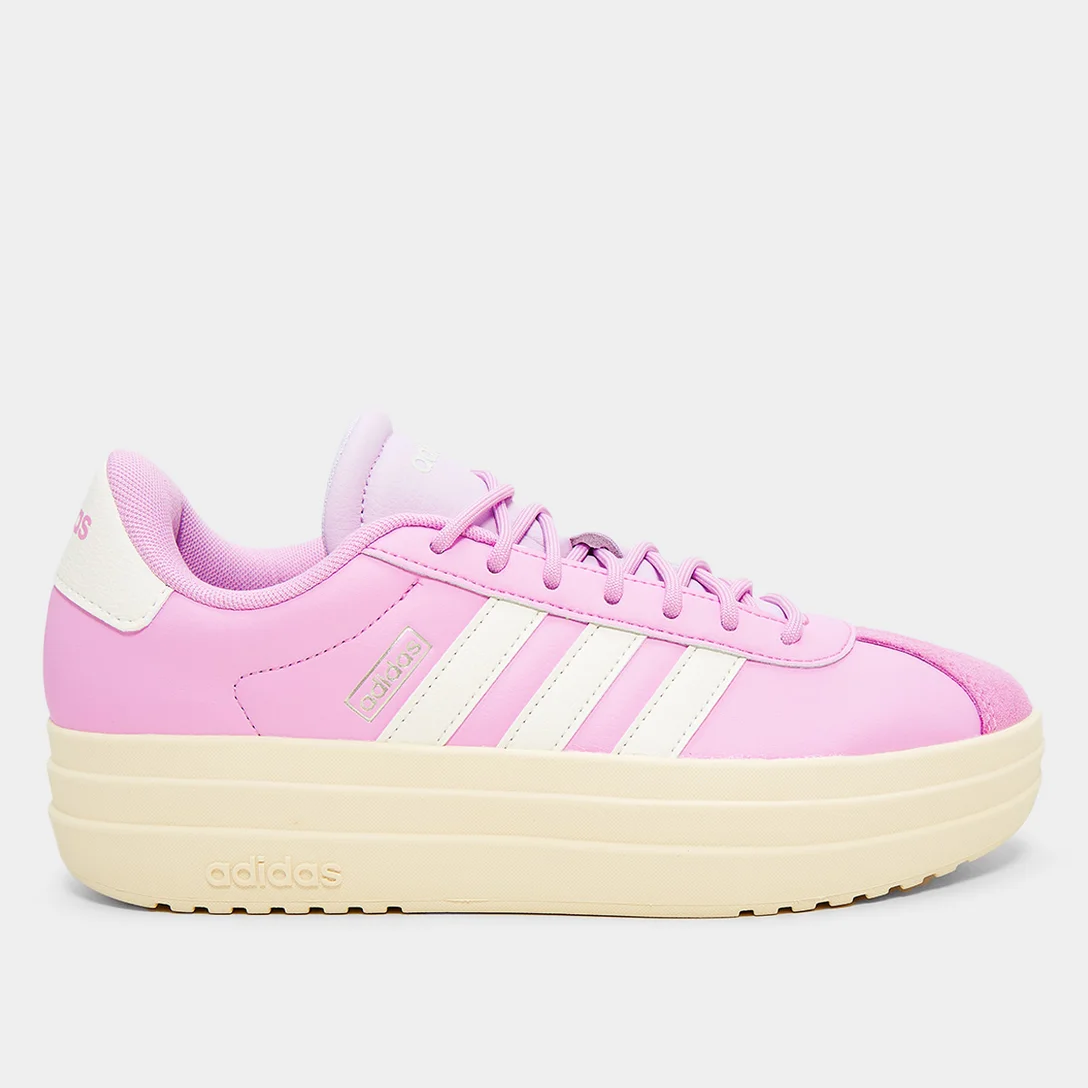 Tênis Adidas VL Court Bold Feminino - Lilás+Branco